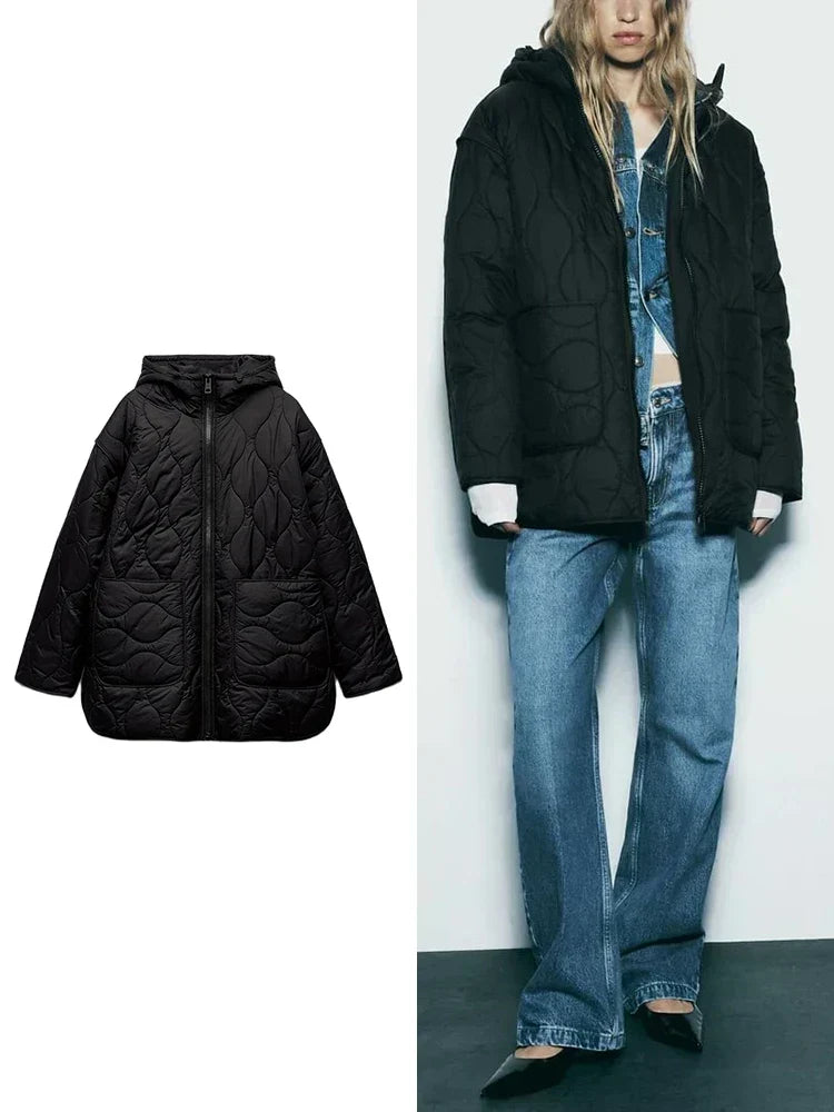 Hooded Onion Quilted Oversized Puffer Jacket 3