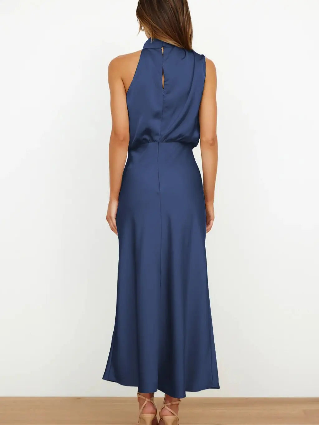 Organza Strapless Puff Sleeve Fit and Flare Midi Dress - View 15