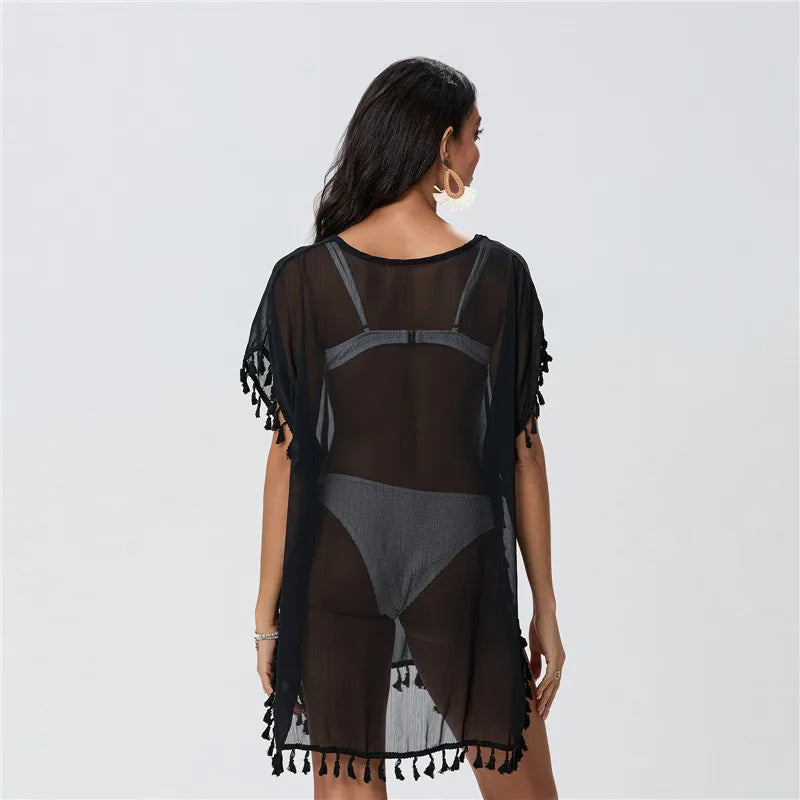 Tulle Sweetheart Neckline Tiered Maxi Dress - View 3