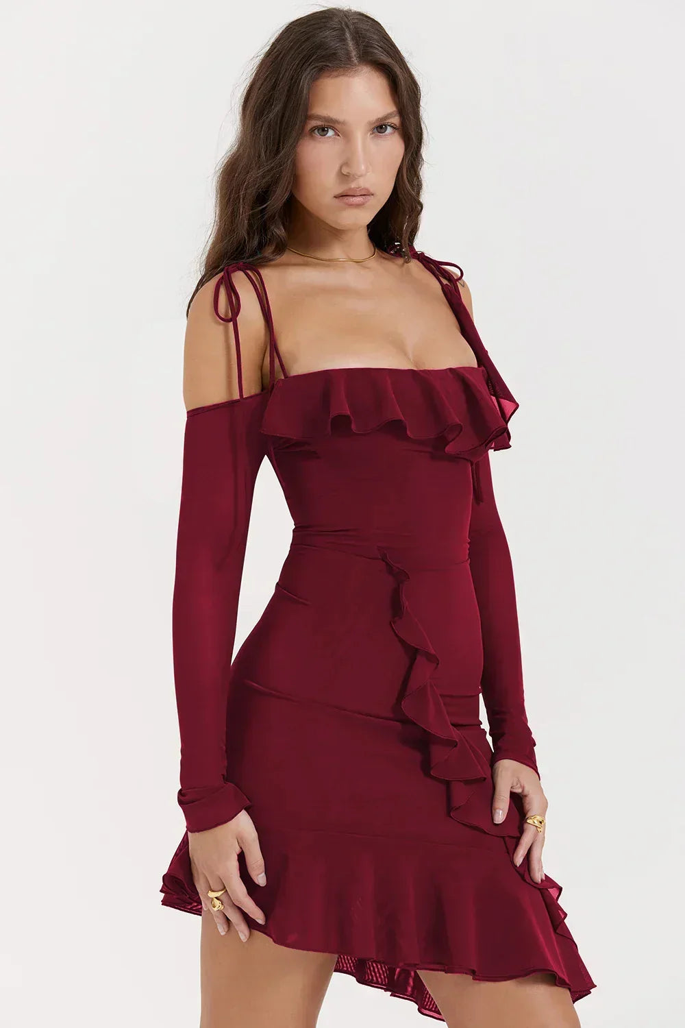 Ruched Mini Dress