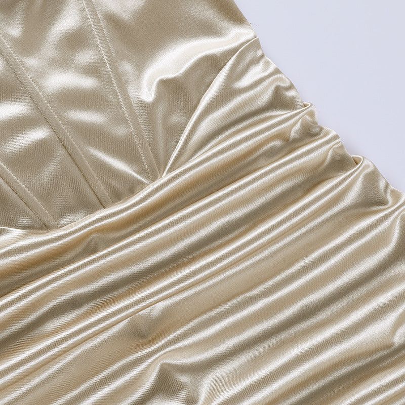 Sequin Strapless Tiered Bodycon Mini Dress - View 10
