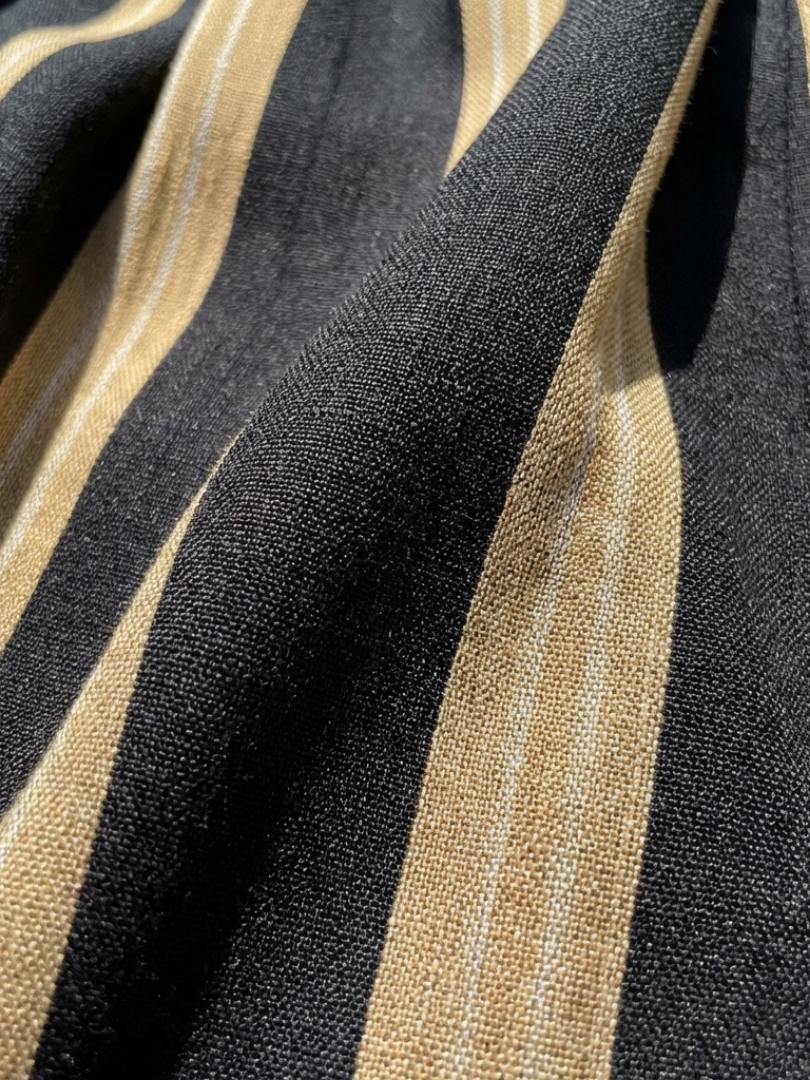 Striped V-Neck Short Sleeve Wrap Maxi Dress 4