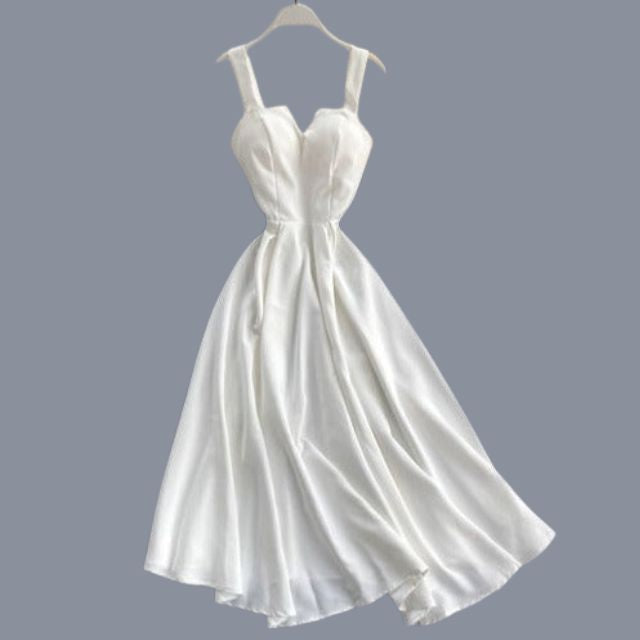 Cocktail Sleeveless Sweetheart Neck Wide Strap A-Line Midi Dress - View 15