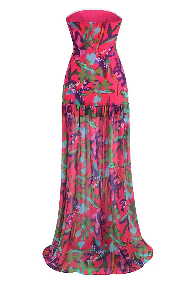Isis Strapless Maxi Dress - View 6