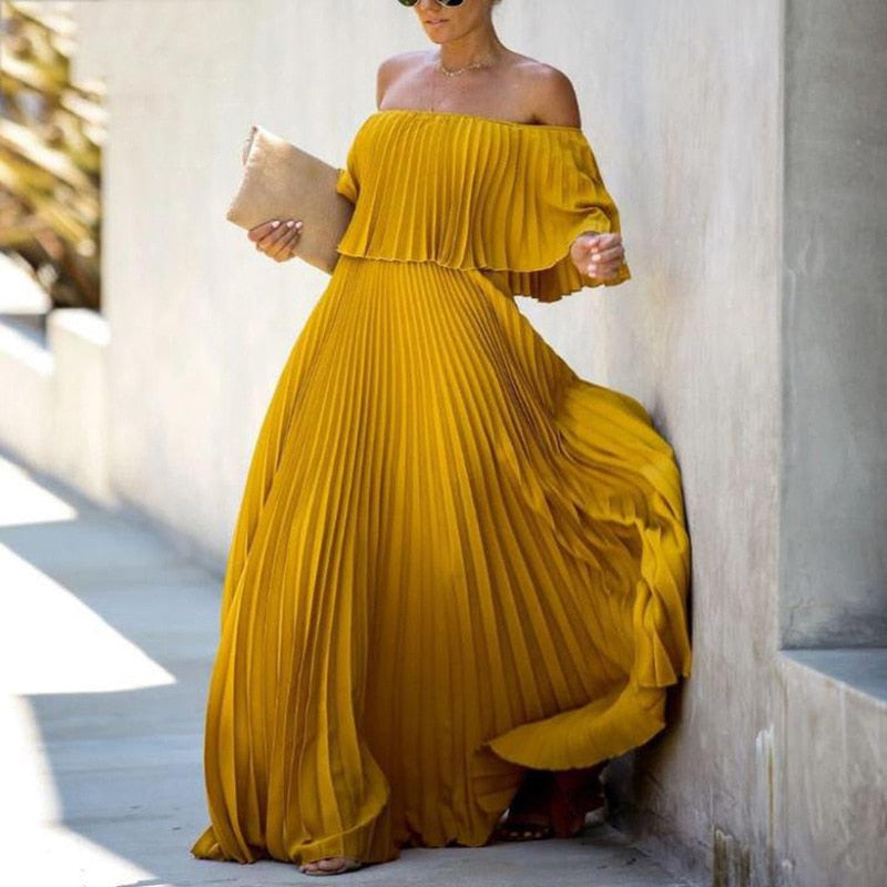 Strapless Chiffon Swing Dress - View 10