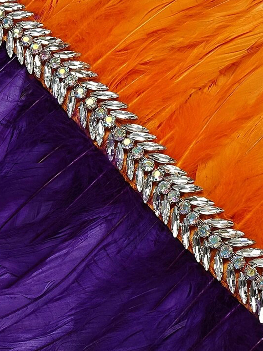 One Shoulder Feather Tiered Strapless Mini Dress - View 6