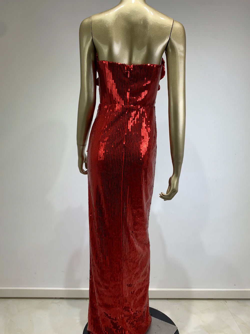 Velvet One Shoulder Wrap Bodycon Mini Dress - View 7