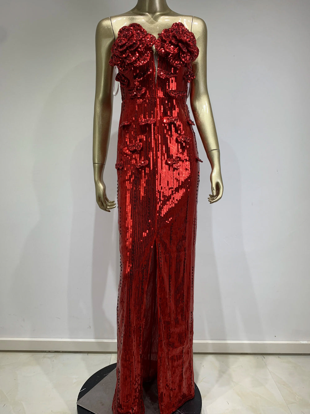 Velvet One Shoulder Wrap Bodycon Mini Dress - View 5