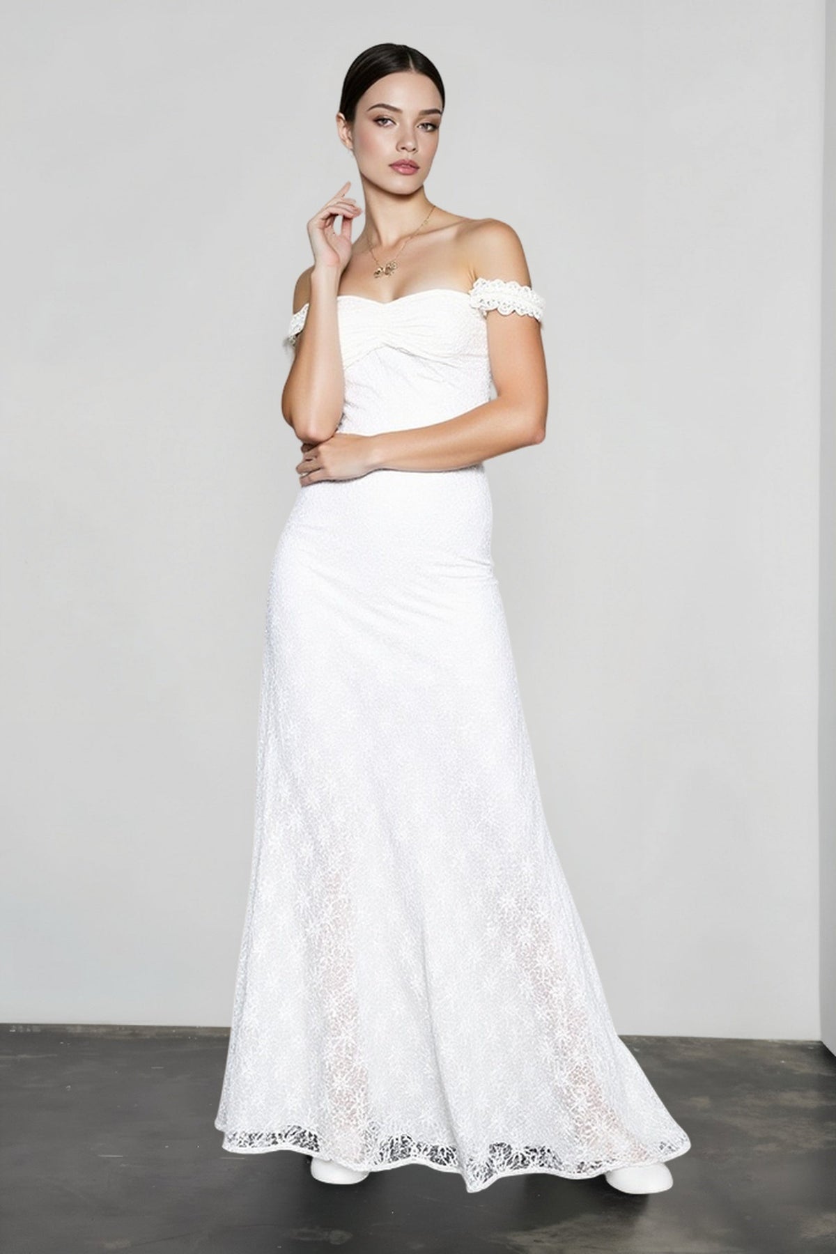 High-Waist Maxi Dress