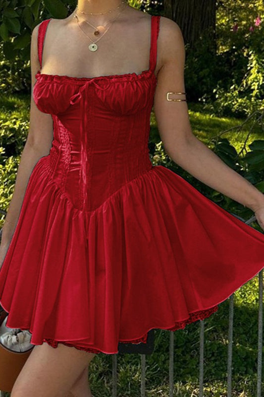 V-Neck Sleeveless Corset Bodycon Mini Party Dress - View 2