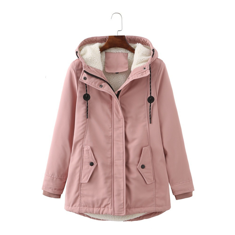 Hooded Sherpa Lined Zip Front Utility Parka Jacket 3