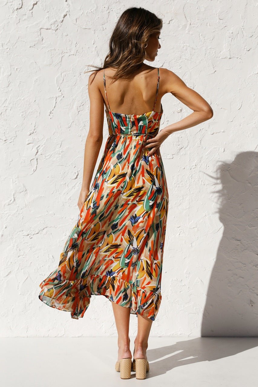 Fabiola Printed Midi Summer Dress - View 4
