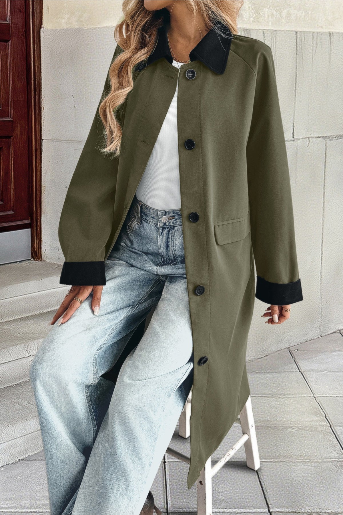 Long Line Commuter Style Overcoat