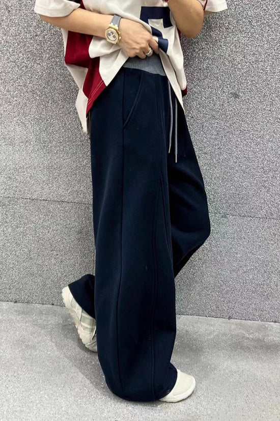 Fluid Wide Leg Fleece Sweat Pants