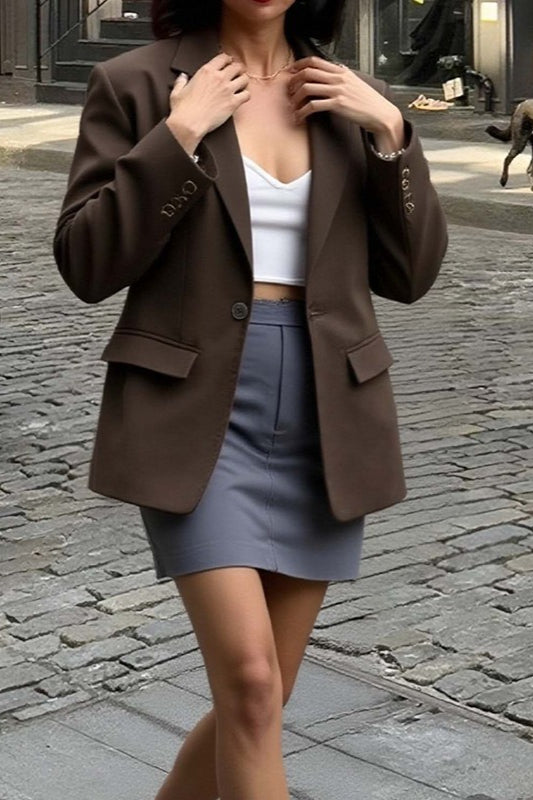 Office Ready Slim Fit Long Sleeve Blazer