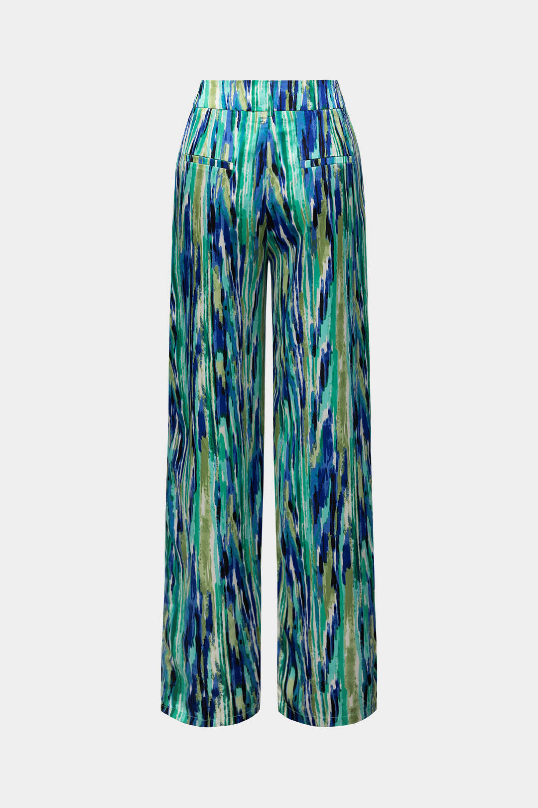 Marble Print High Waist Wide Leg Trousers 12