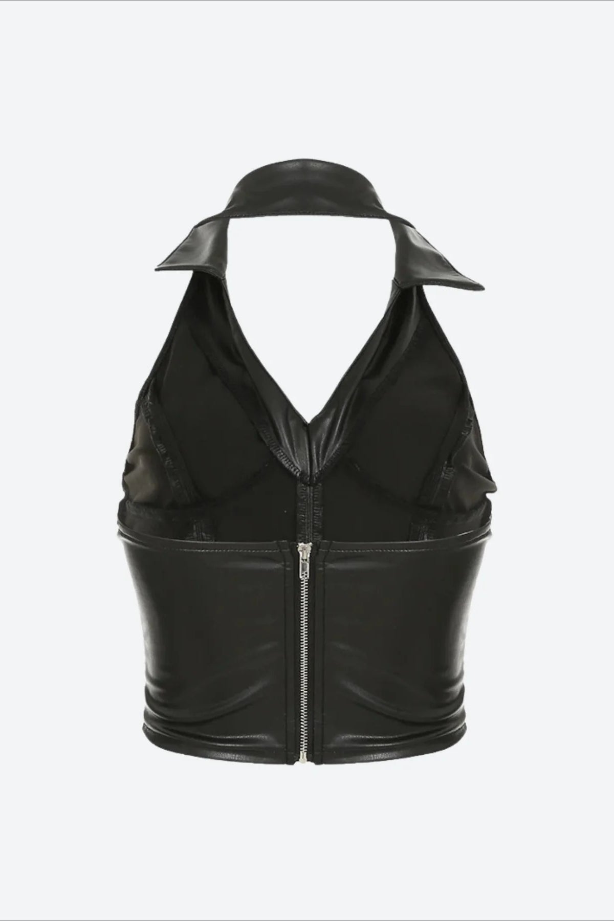 Baddie Faux Leather Crop Top