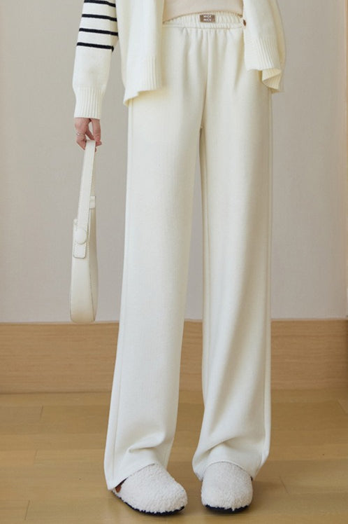 Fleece Lined Relaxed Knit Pants
