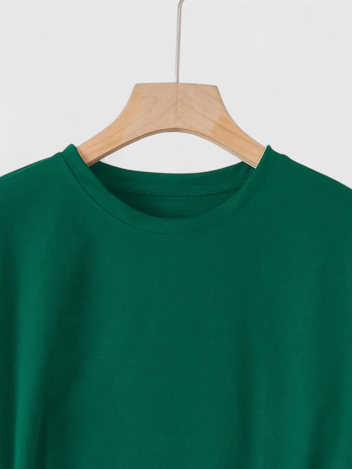 Heart Print Crew Neck Short Sleeve T-Shirt 18