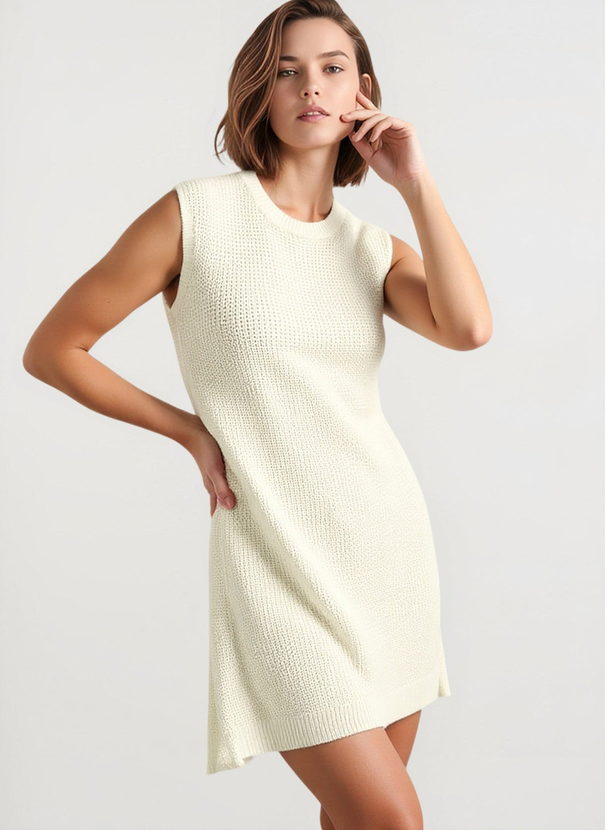 High-Waist Backless Off-the-Shoulder Lace Dress