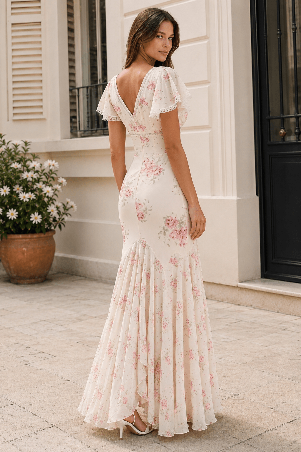 Lace Floral Dress