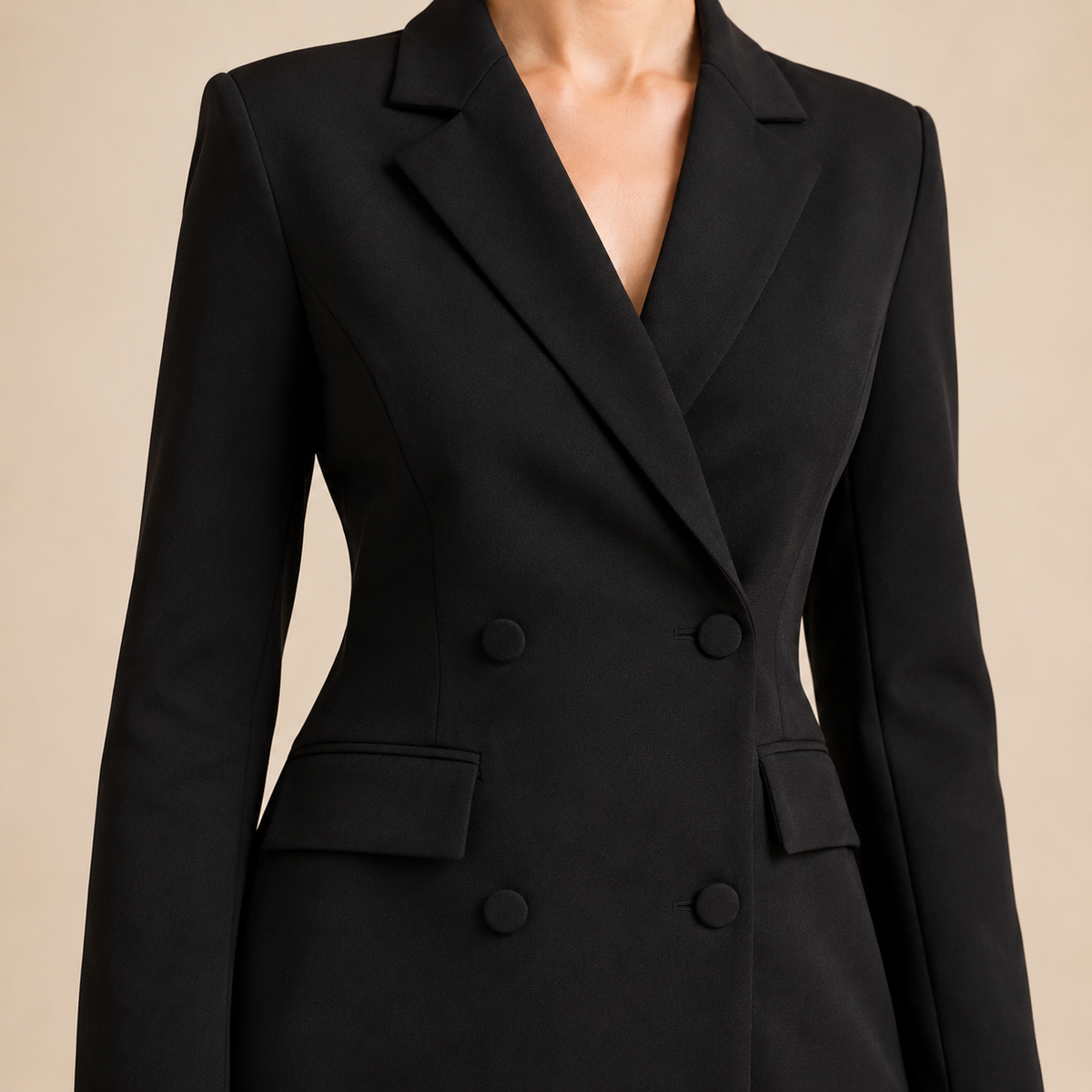 Double Breasted Long Sleeve Blazer Mini Dress 2