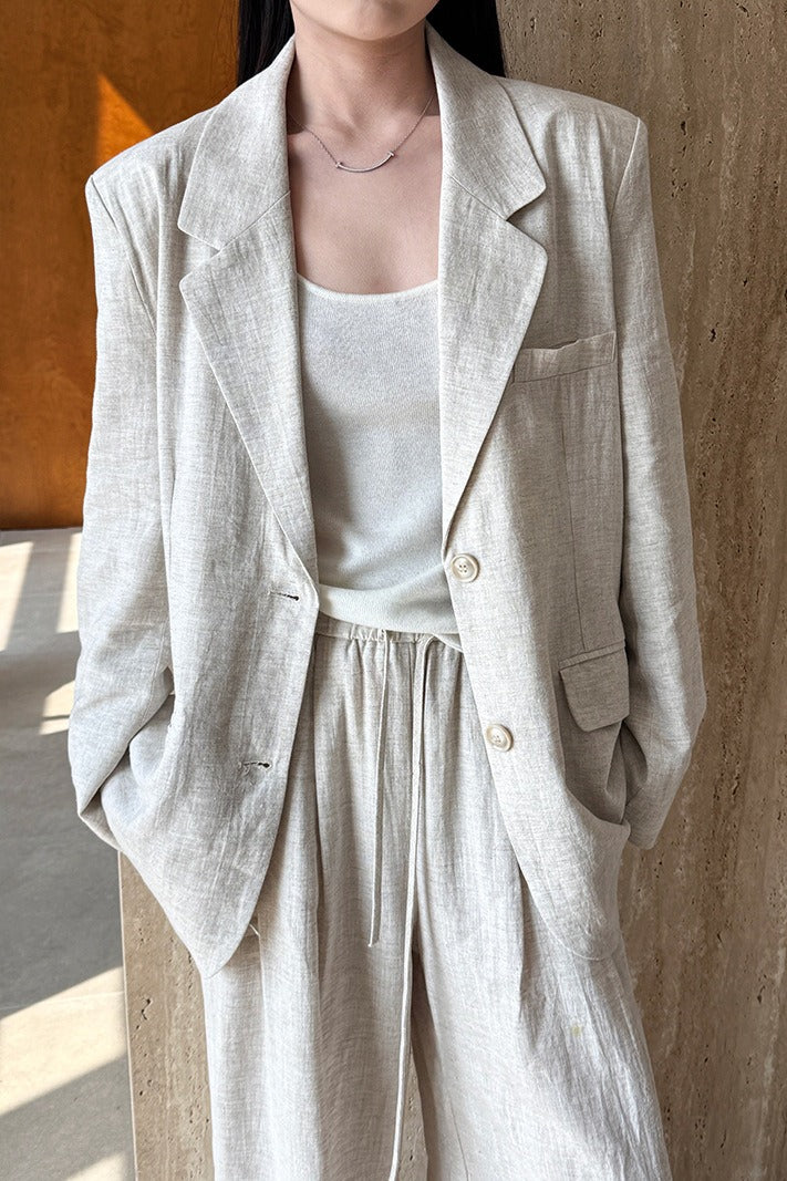Tencel Linen Blend Blazer