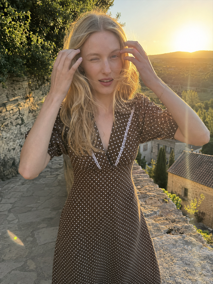 Deep V-Neck Bodycon Maxi Dress