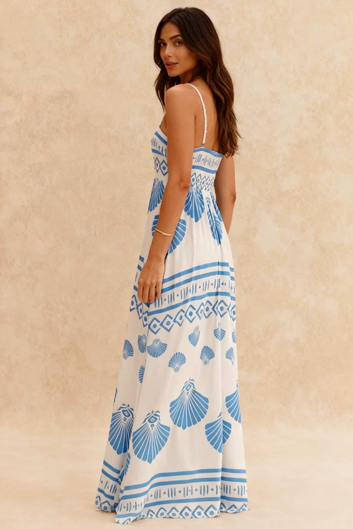 High-Waist Maxi Dress