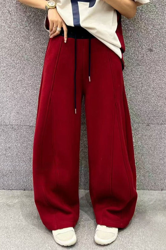 Fluid Wide Leg Fleece Sweat Pants