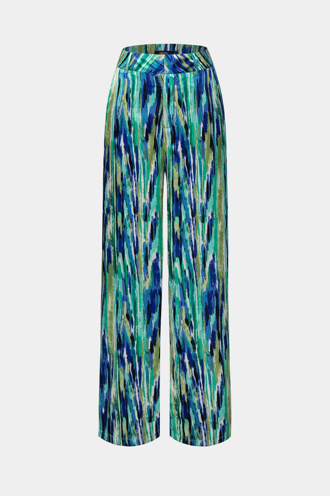 Marble Print High Waist Wide Leg Trousers 11