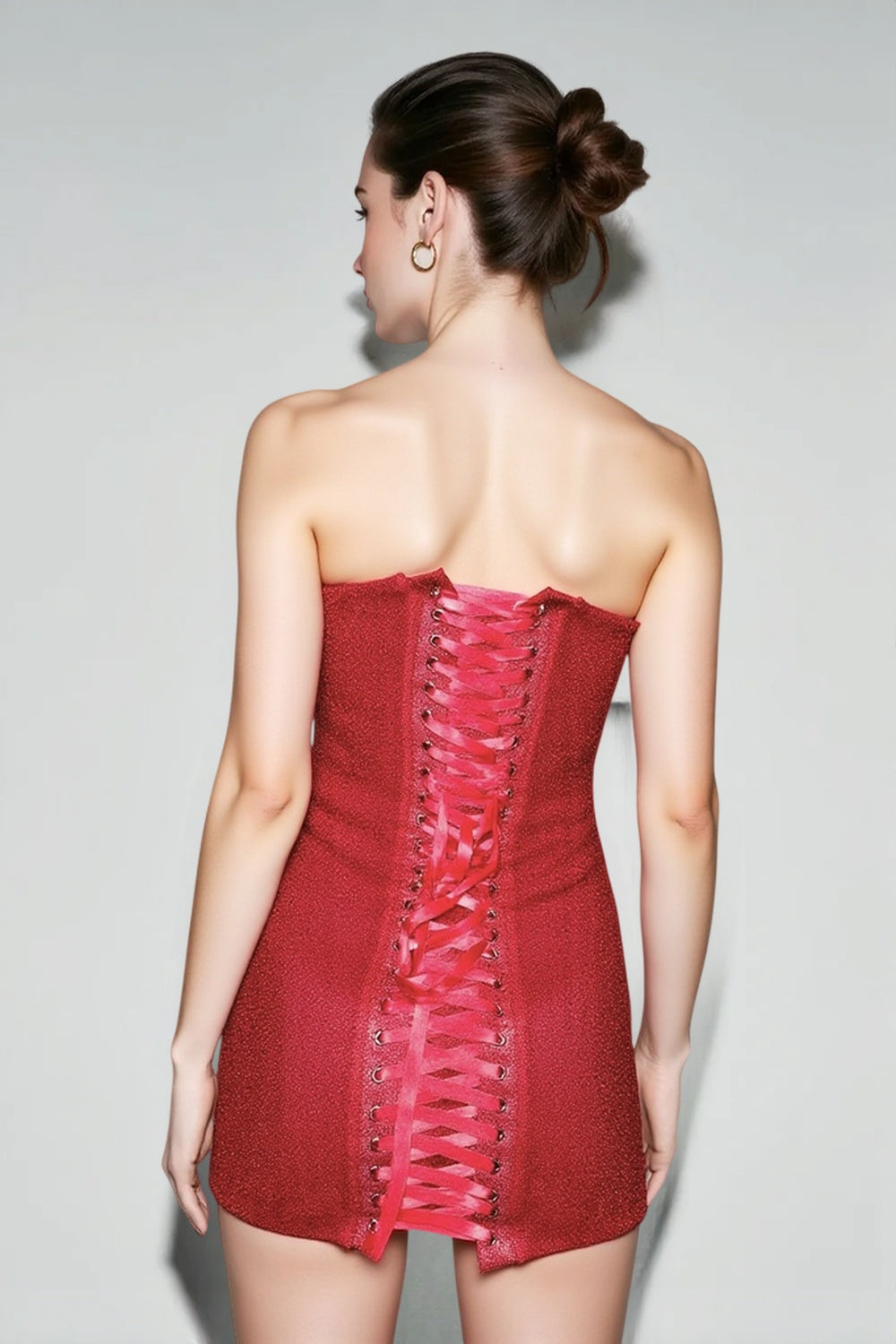 Sequin Sweetheart Strapless Bodycon Mini Party Dress - View 4