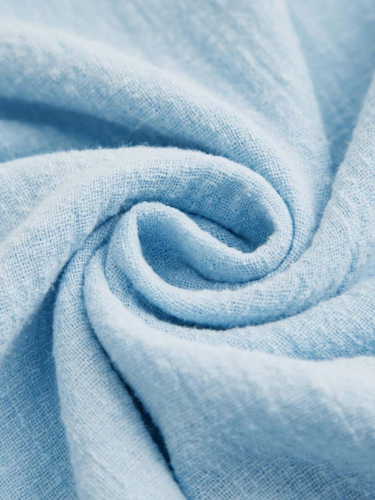 V-Neck Button Detail Tulip Hem Linen Look Top 2