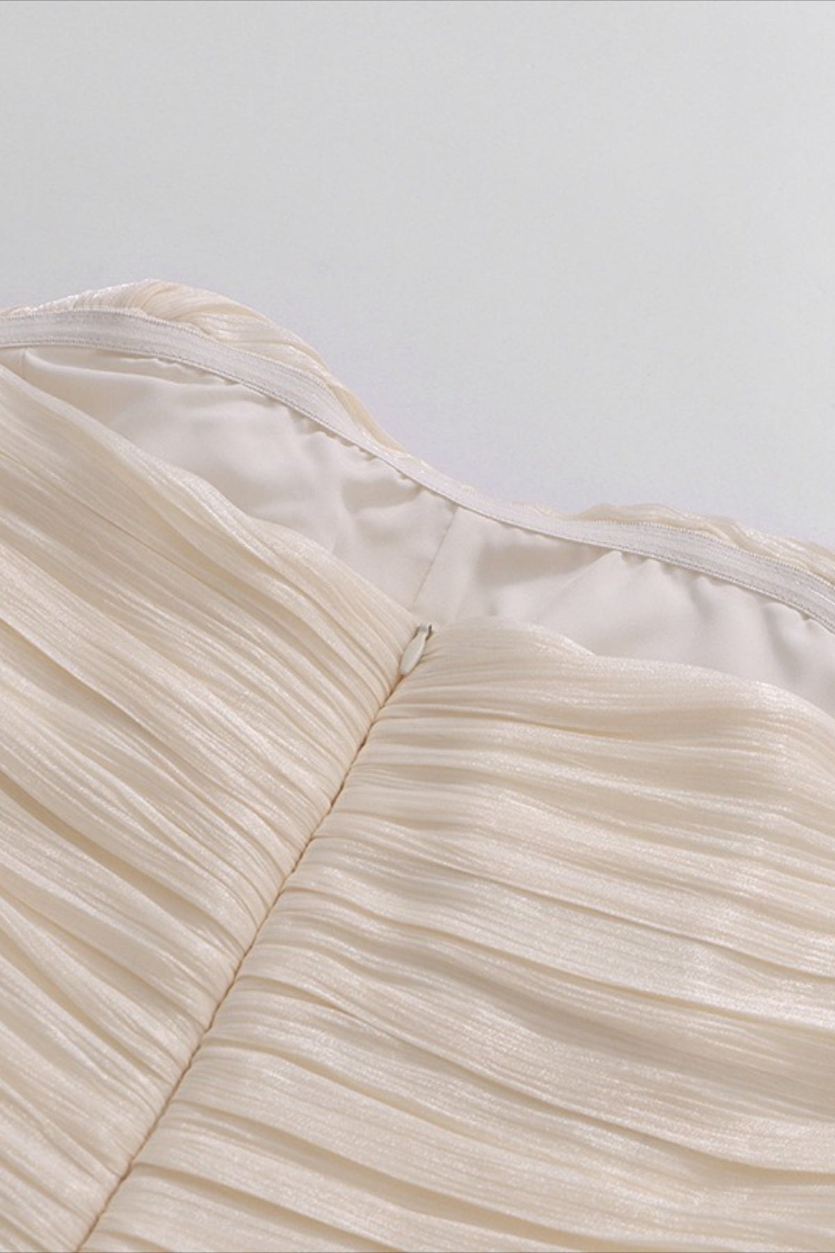 Strapless Ruched Tiered Ruffle Mini Dress - View 5