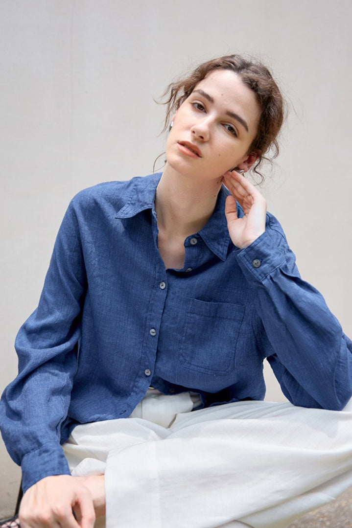 Linen Blend Blouse