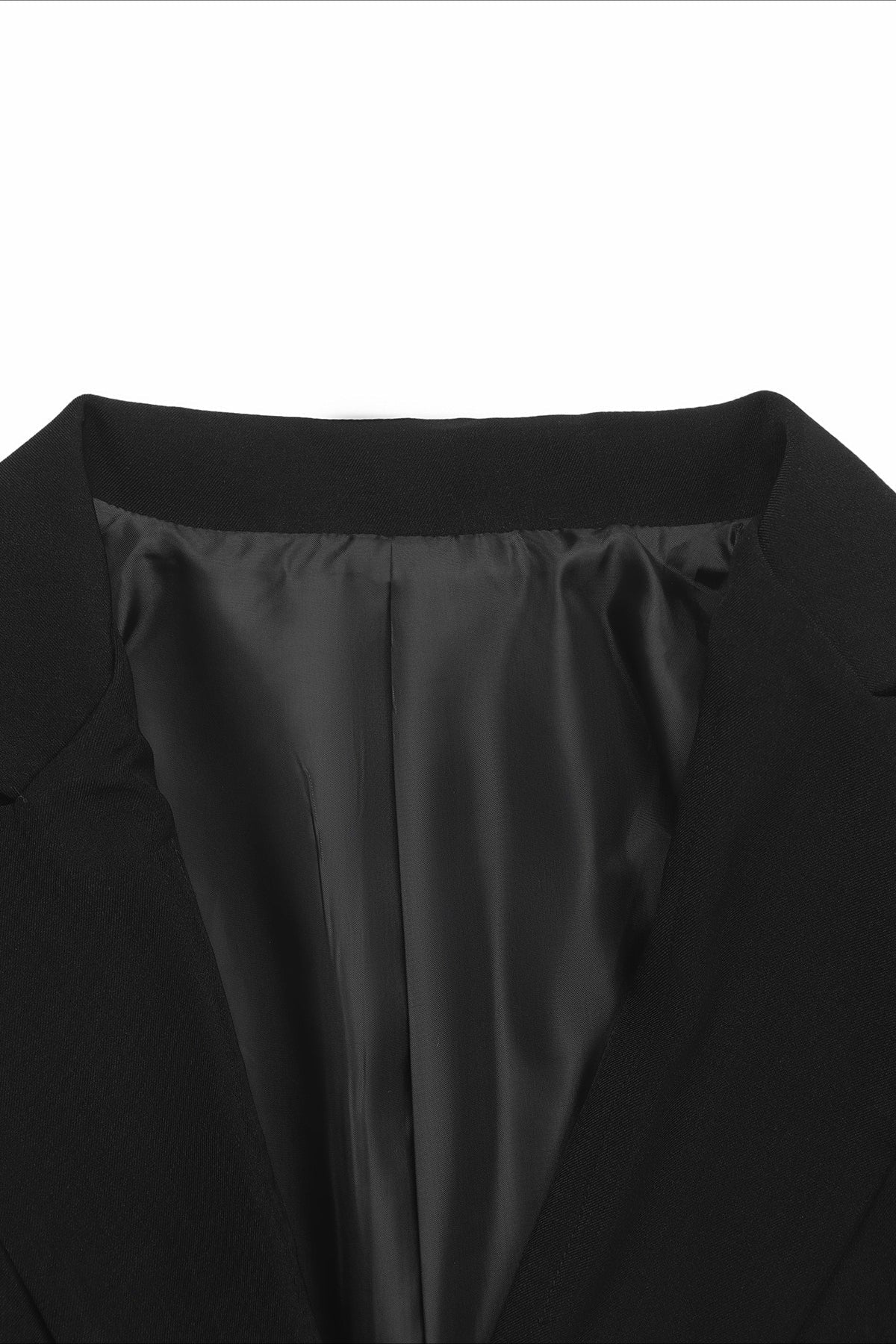 Notch Lapel Open Front Long Sleeve Blazer 6