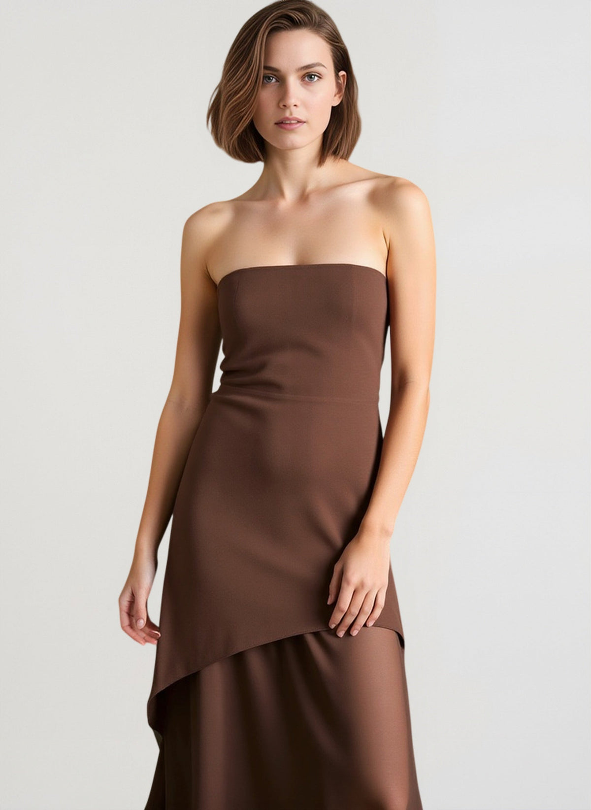 Strapless Sleeveless Maxi Dress