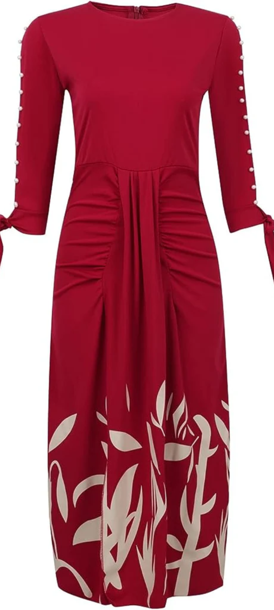 Glitter Cold Shoulder V-Neck Long Sleeve Wrap Slit Midi Dress 6