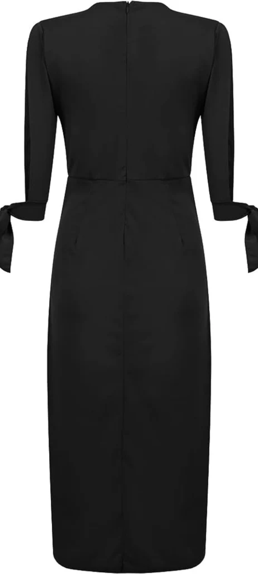 Glitter Cold Shoulder V-Neck Long Sleeve Wrap Slit Midi Dress 4