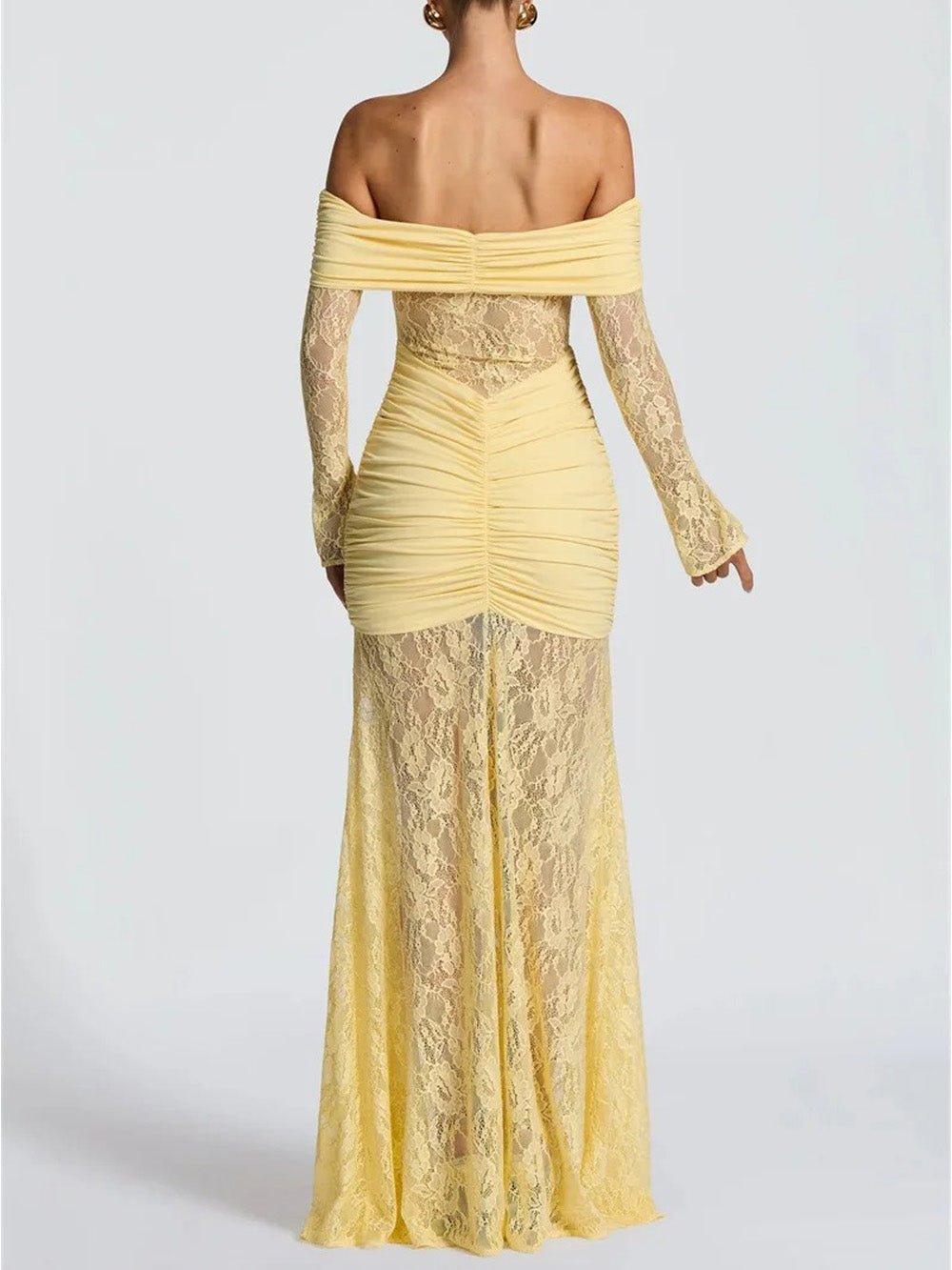 Delphine Off-Shoulder Lace Maxi Dress - View 2