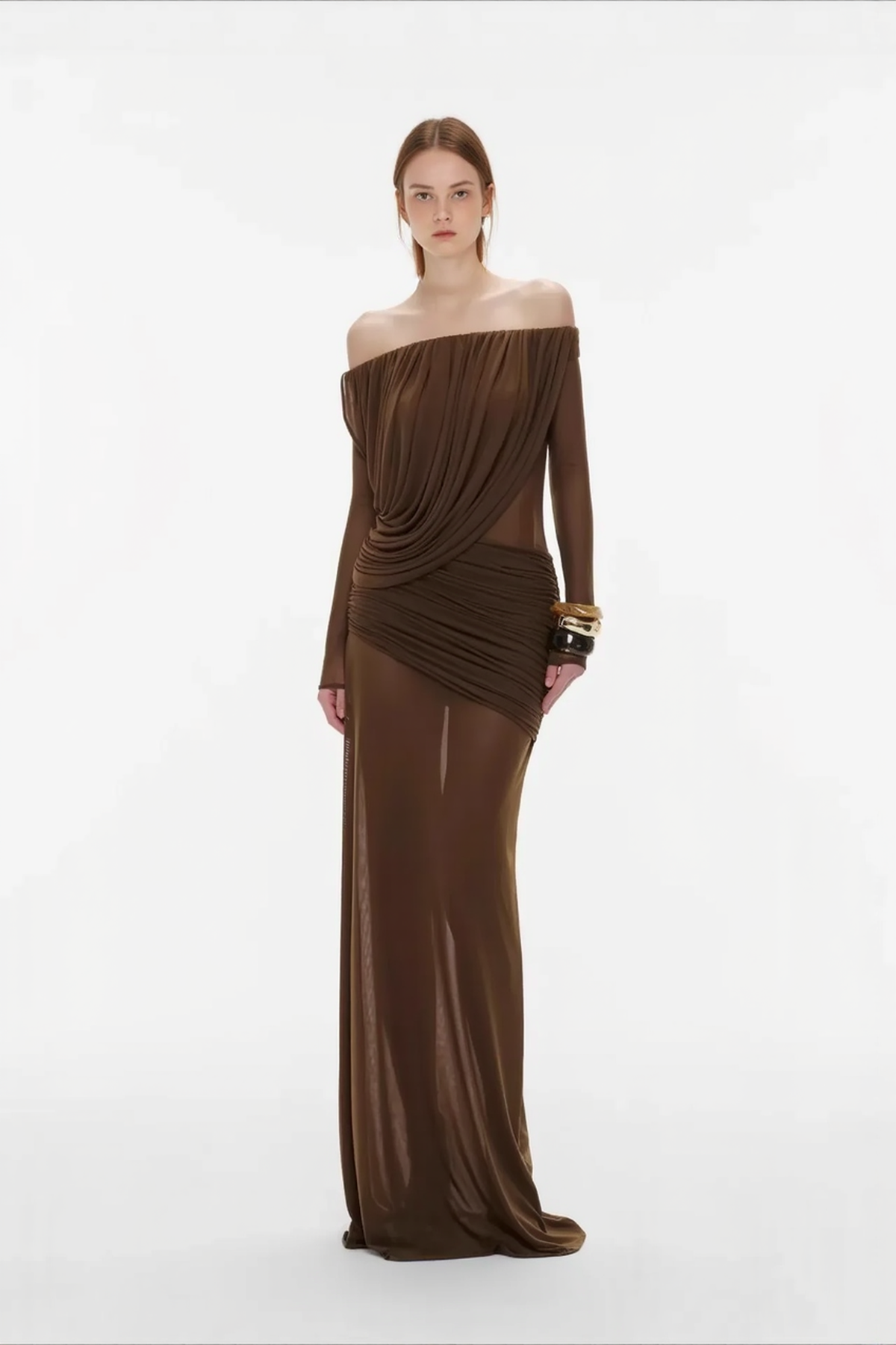 V-Neck Long Sleeve Bodycon Mini Summer Dress