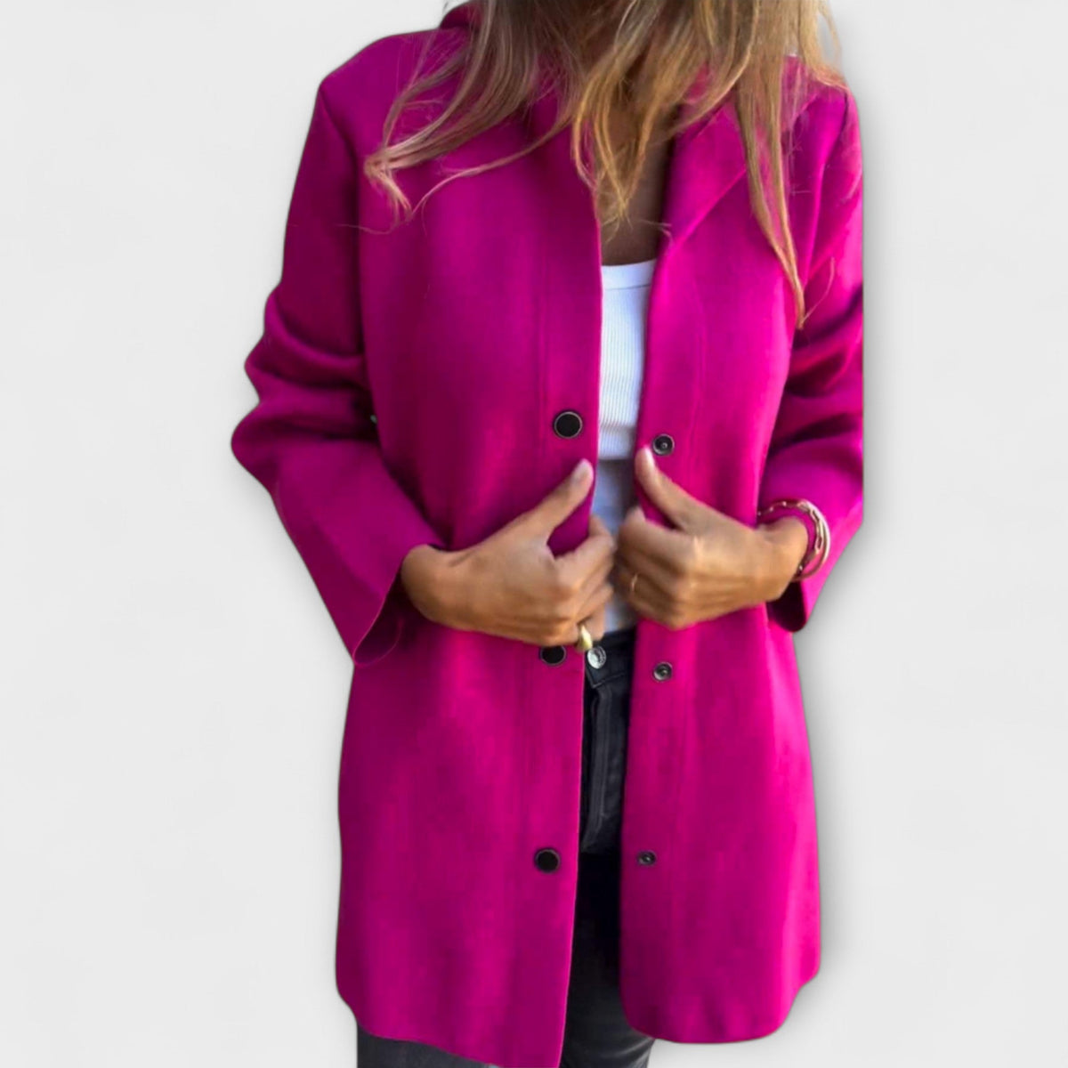 Hooded Button Front Longline Knit Coat 3