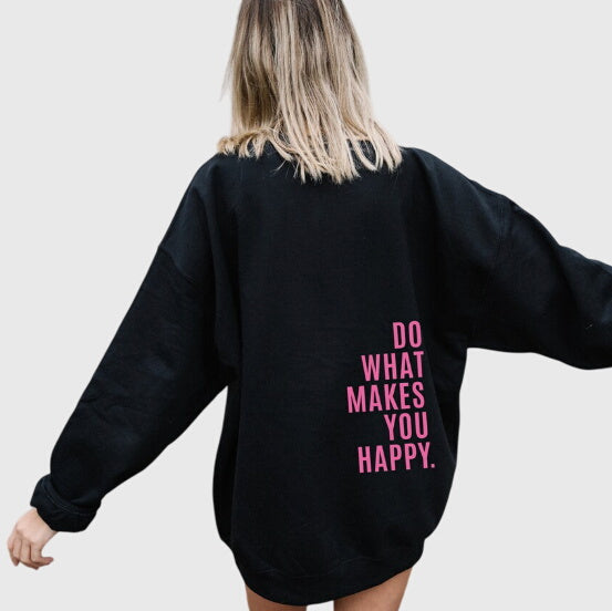 Slogan Print Drawstring Oversized Hoodie 5