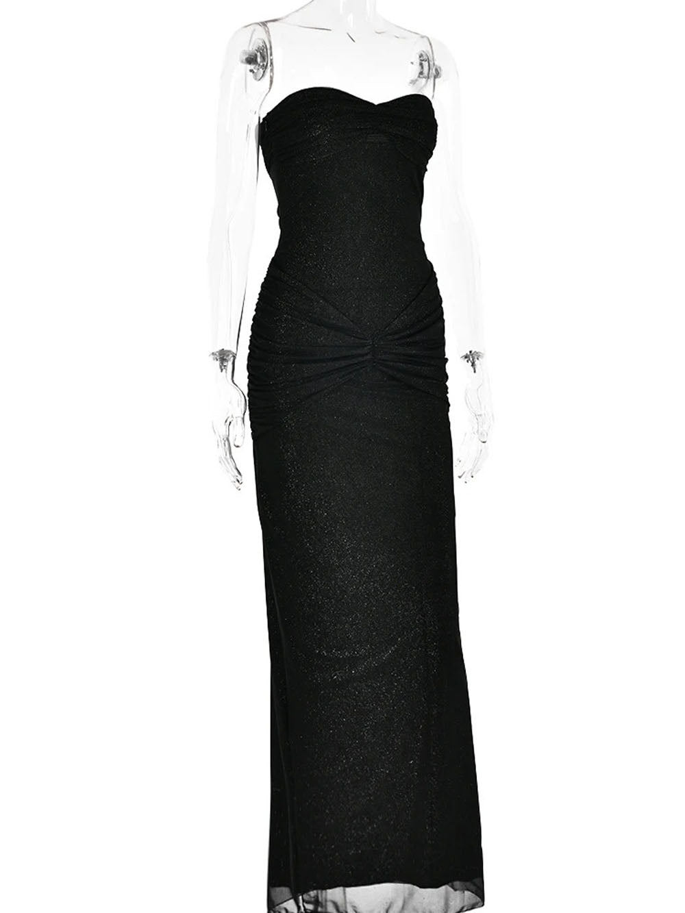 Eden Sleeveless Mesh Maxi Dress - View 4