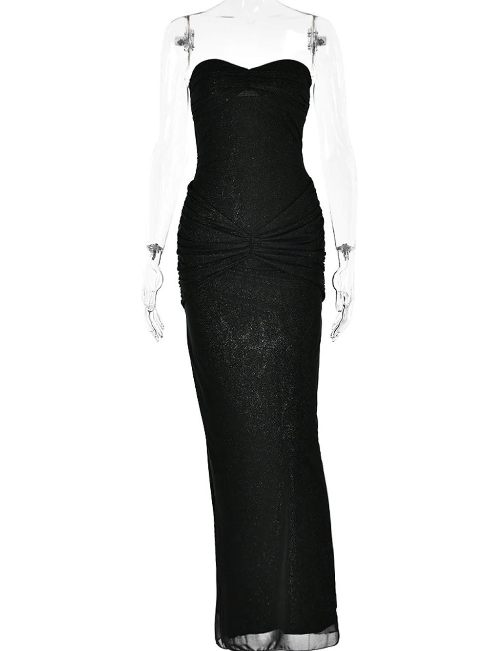 Eden Sleeveless Mesh Maxi Dress - View 3