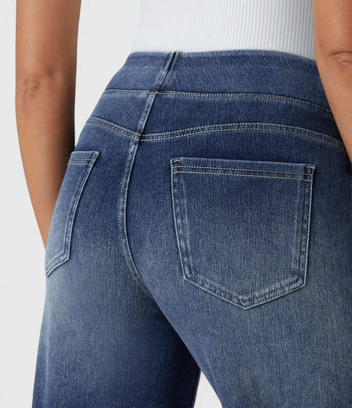High Waist Wide Leg Washed Jeans 13