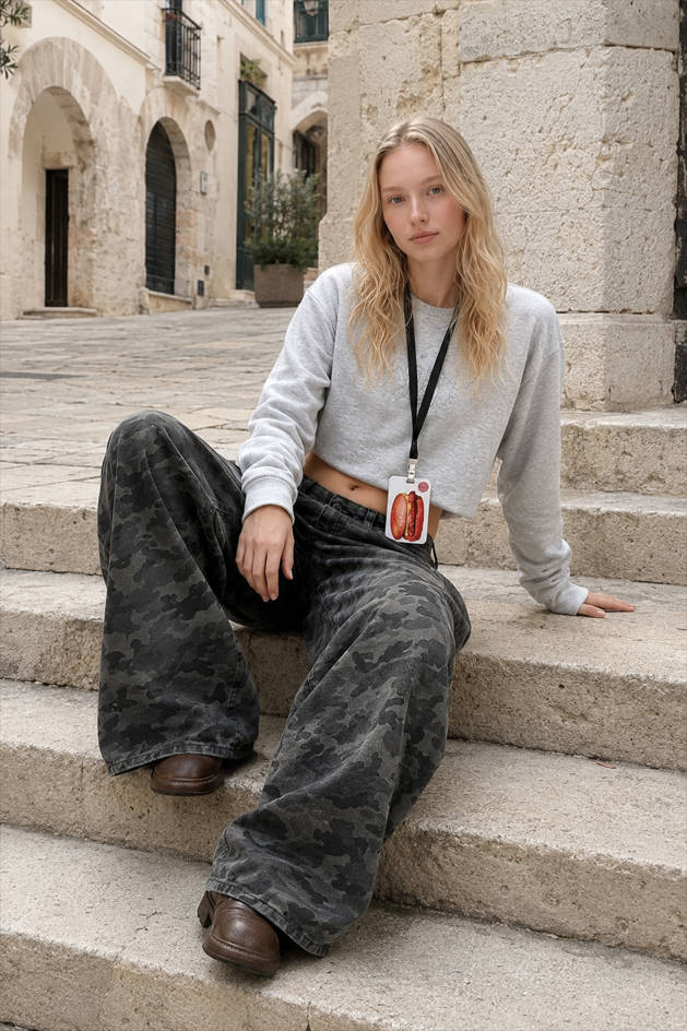 High-Waist Wide-Leg Denim Jeans