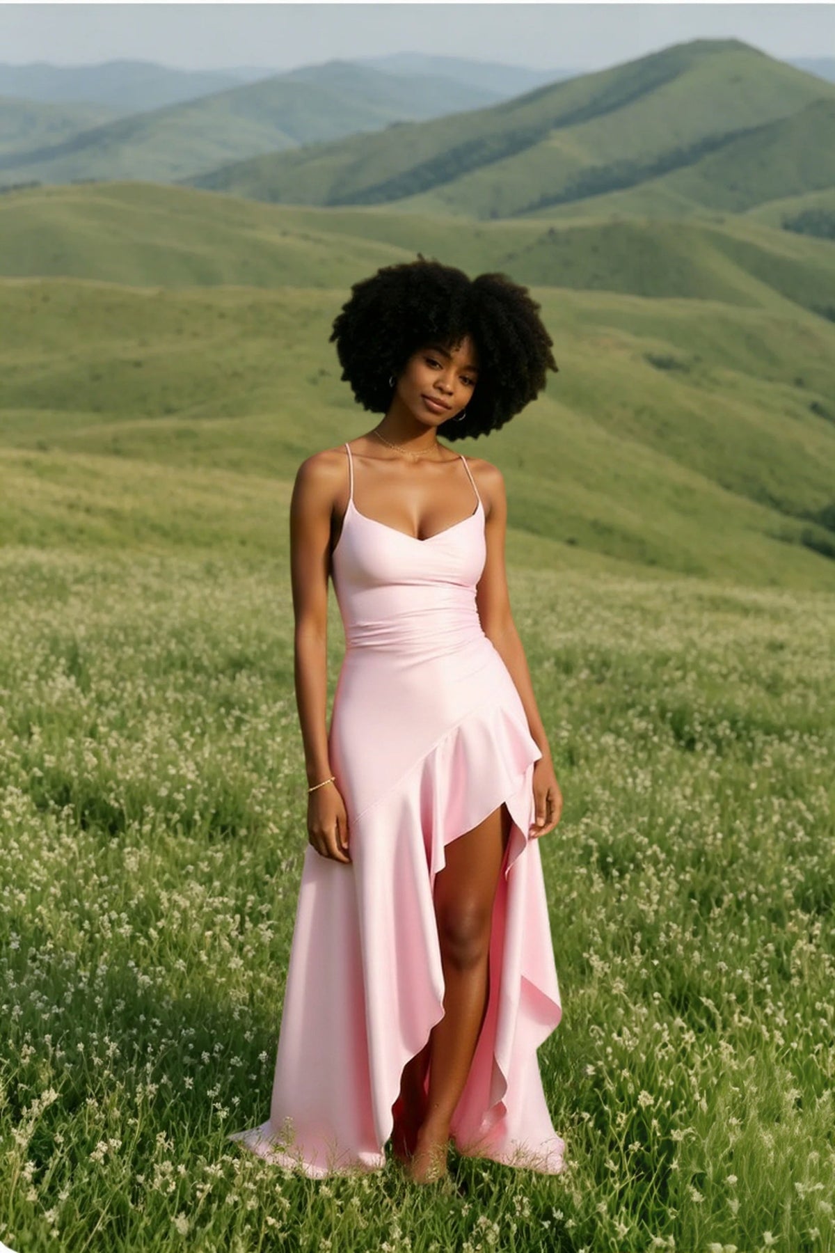 Backless Satin Dress