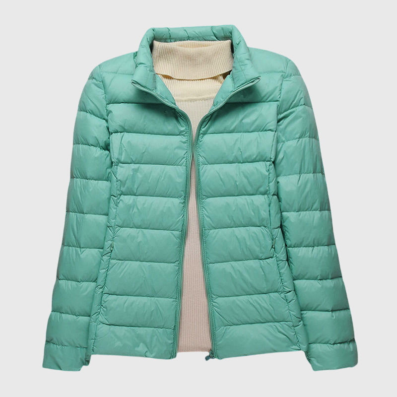 Hooded Zip Front Lightweight Quilted Puffer Jacket 6