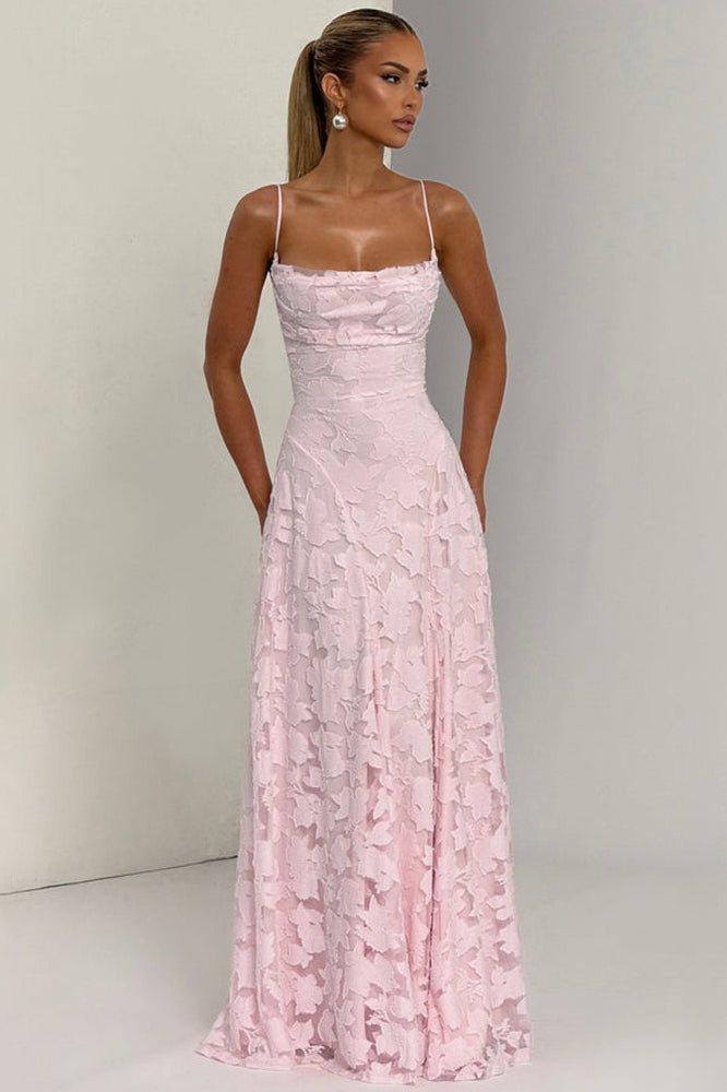 Backless Chiffon Maxi Dress - View 3